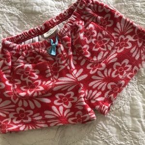 Mini Boden Girls Toweling Shorts (Cherry Red)
